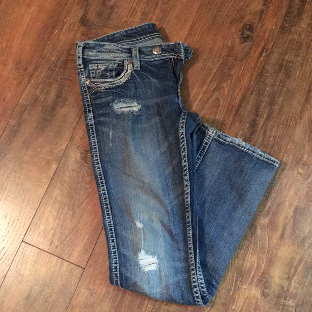 Silver brand jeans.